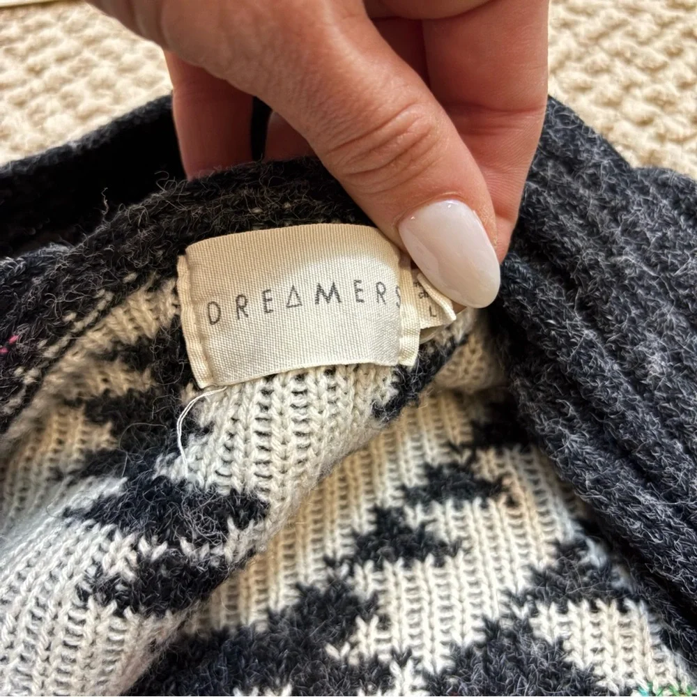 Ladies Dreamers Brand Open Front‎ Cardigan Sweater Size Large